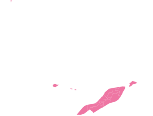 Anguilla Map outline in pink