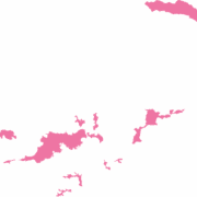 British Virgin Islands map outline in pink