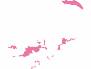 British Virgin Islands map outline in pink