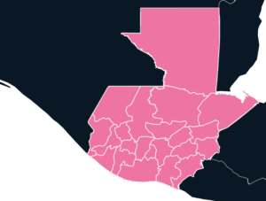Guatemala map outline in pink