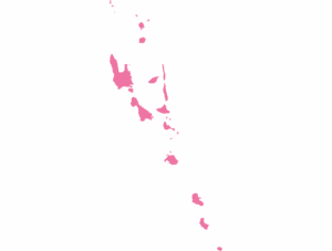 Vanuatu map outline in pink