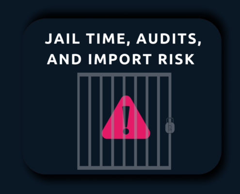 Jail Time, Audits, and Import Risks