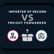 The difference between an IOR and a Freight Forwarder.