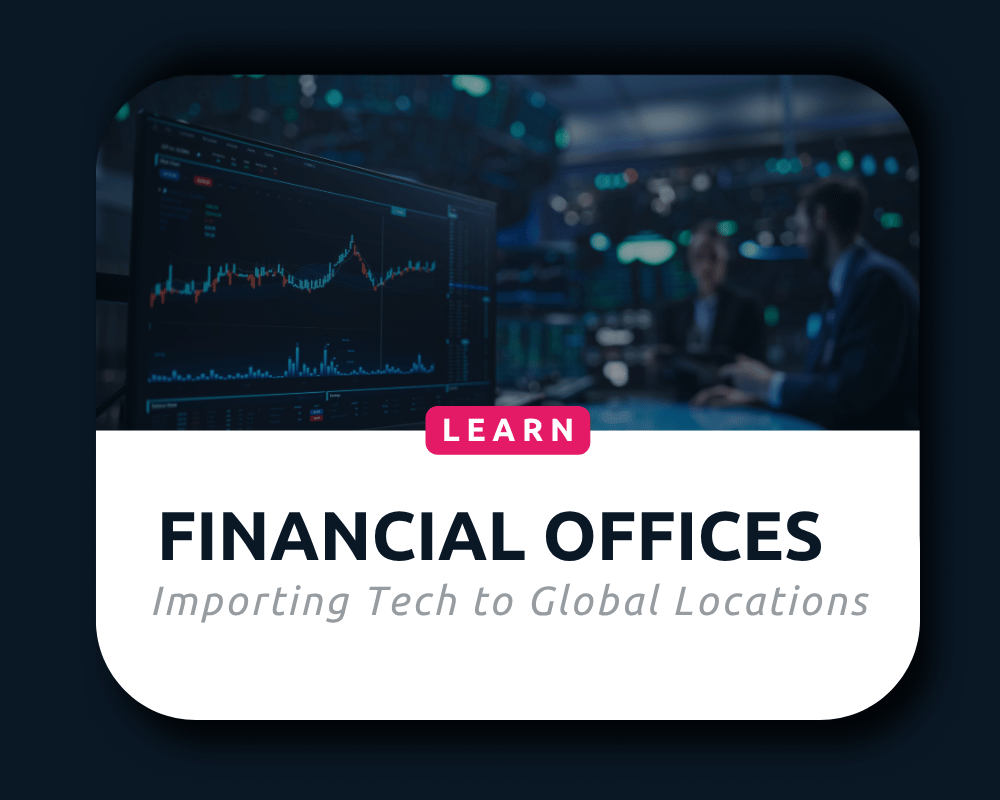 Importing tech infrastructure to financial offices and data centers quickly and compliantly
